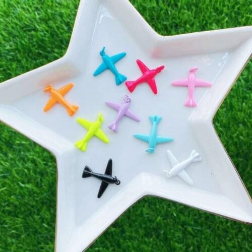 25*23mm 10pcs/lot Lovely airplane shape pendant,colorful plated enamel charm,bracelet/necklace component wholesale