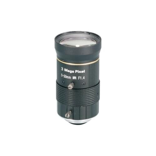 3MP manual aperture 8-50mm zoom lens 3 million pixels 1/2 inch C/CS interface CCTV LENS