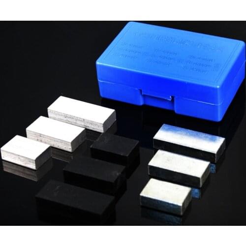 9pcs/set Cuboid Block Plastic iron aluminium Different Mass Scientific Density Physics Teaching Equipment Laboratory Equipment