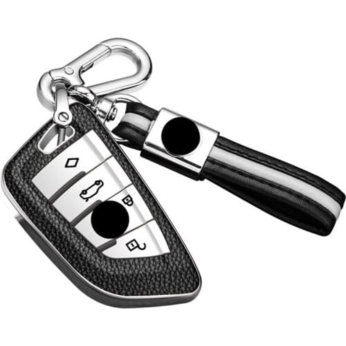 Car Key Case Cover Fob Suit For BMW 2 3 5 7 Series 6GT X1 X3 X5 X6 F45 F46 G20 G30 G32 G11 G12 F48 G01 F15 F85 F16 F86 Keychain