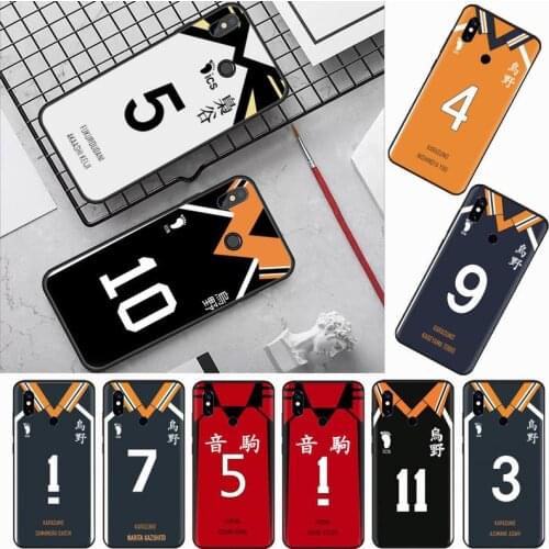 Haikyuu Jersey volleyball anime Phone Case For Xiaomi Redmi Note 4 4x 5 6 7 8 pro S2 PLUS 6A PRO funda hull coque shell