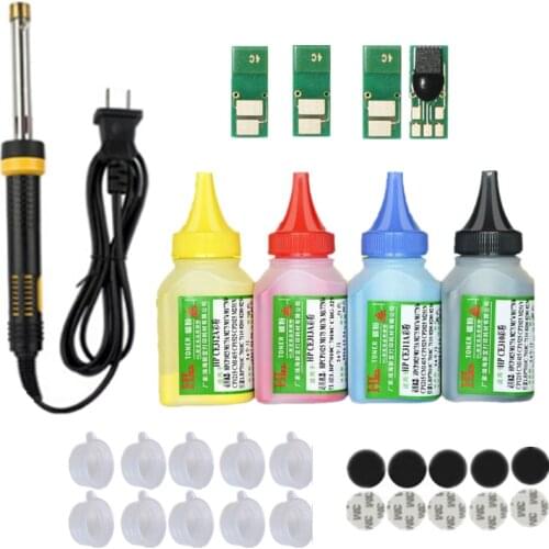 Refill toner Powder cartridge tool kit + 4 chip for HP CF410A Color LaserJet Pro M452dn M452dw M452nw MFP M377dw M477fdn M477