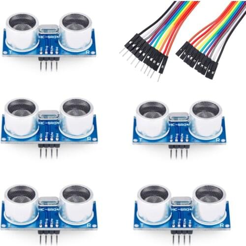 Keywish 5PCS HC-SR04 Ultrasonic Module Kit Distance Sensor for Arduino R3 Mega2560 Nano Duemilanove Nano Raspberry Pi 3