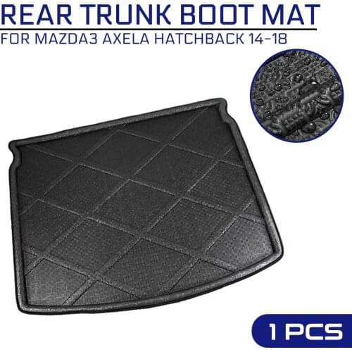 Carpet Car Floor Mat Rear Trunk Anti-mud Cover For Mazda3 Axela Hatchback 2014 2015 2016 2017 2018