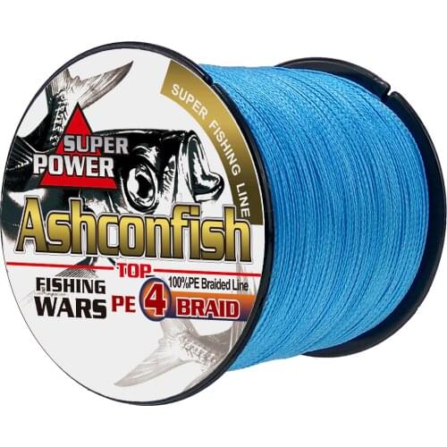 Quality 4x braided fishing line 500M pe super Japan Multifilament line Blue braided wire for fish fishing thread wires Strand