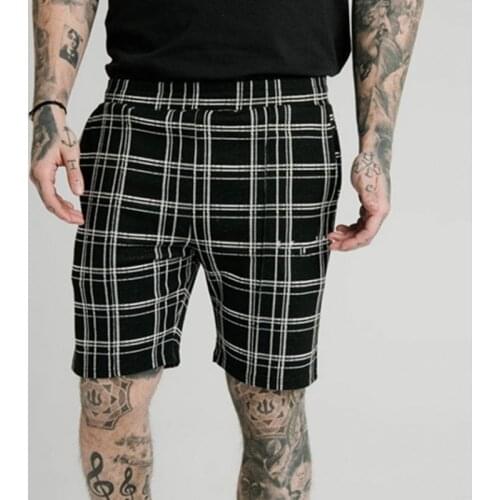 2021 Trendy New Summer Striped Casual Shorts Straight Five-point Pants Mens Bottoms