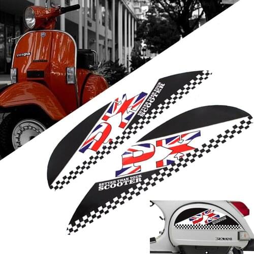 Motorcycle Side Panel Stickers Cover For Vespa PX T5 Scooter-5 PX150 PX200