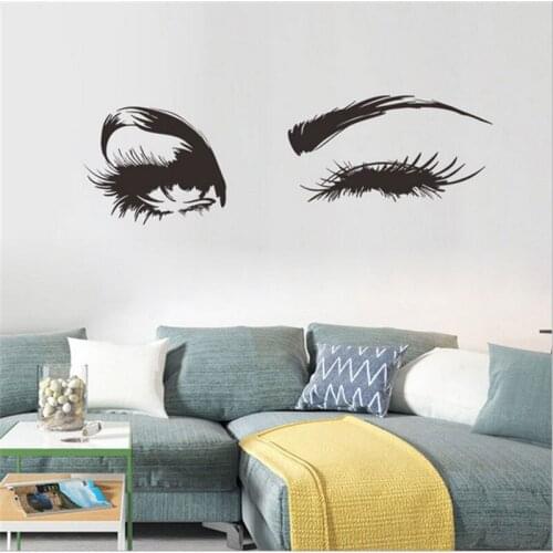 Sexy Eye Wall Sticker Girl room living room decoration for home wallpaper Mural Art Decals Sexy stickers