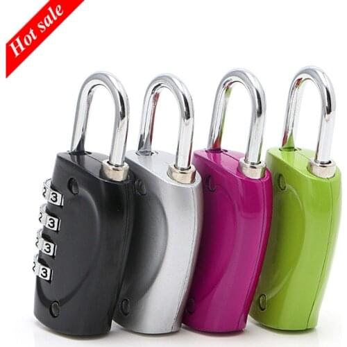 Newest 4 Dial Digit Security Password Lock Combination Suitcase Luggage Metal Code Password Lock Padlock