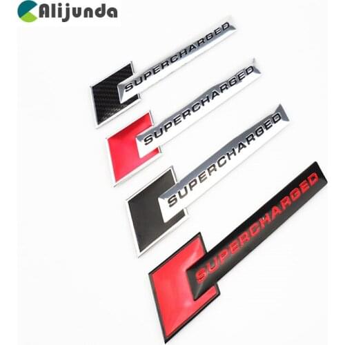 New 3D Metal Motorsport SUPERCHARGED Car styling Emblem Badge Sticker for Kia Rio K2 K3 K5 K4 Cerato,Soul,Forte,Sportage