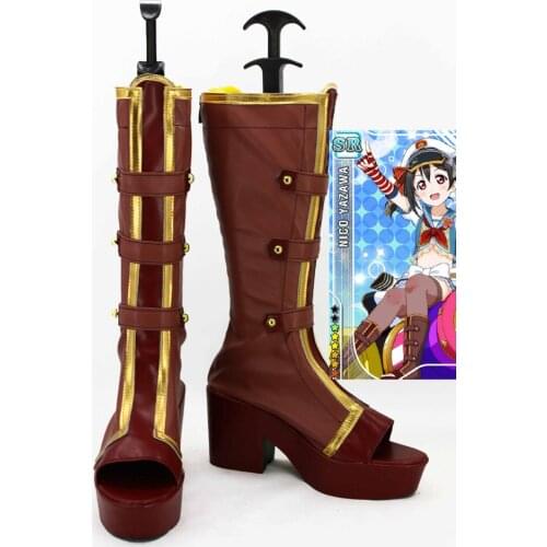 LoveLive! Love Live Nozomi Tojo Navy Sailor Cosplay Boots Costume Shoes