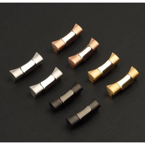 Top Quality 20mm Connection Stainless Steel Curved End Link Endlink Just For Daytona for Role strap Rubber Leather Watch Band