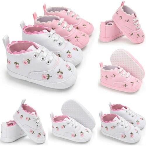 Flower Baby Infant Kid Girl Soft Sole Crib Toddler Summer Princess Sneaker Shoes Cute Newborn Girl Boy Soft Sole Crib