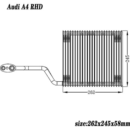 ShenDi YaTe Auto AC Car Air Conditioning Evaporator Core For Audi A4 B6 8E1820103 RHD