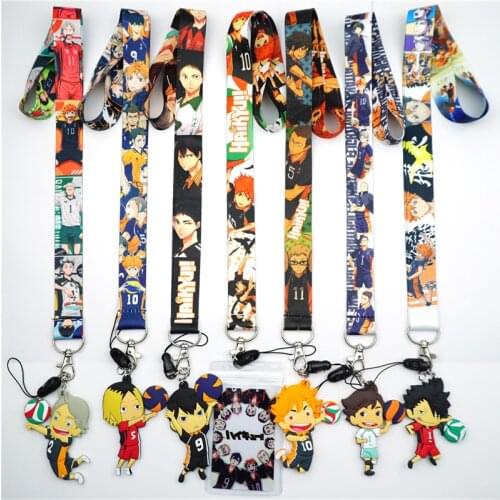Anime Haikyuu Lanyard for Keys USB ID Card Badge Holder Mobile Phone Straps Webbing Necklace Keychain 1k014