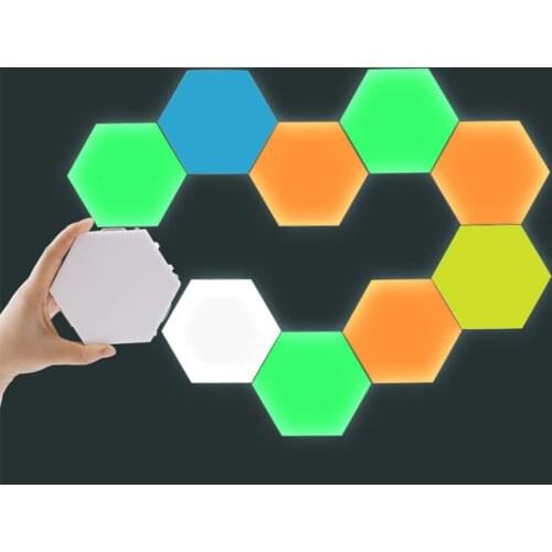 Creative Lighting LED Night Light Panel Touch Sensitive DIY Magnetic Night Lamp Modular LED Wall Lamp Home Decor Touch Sensitive