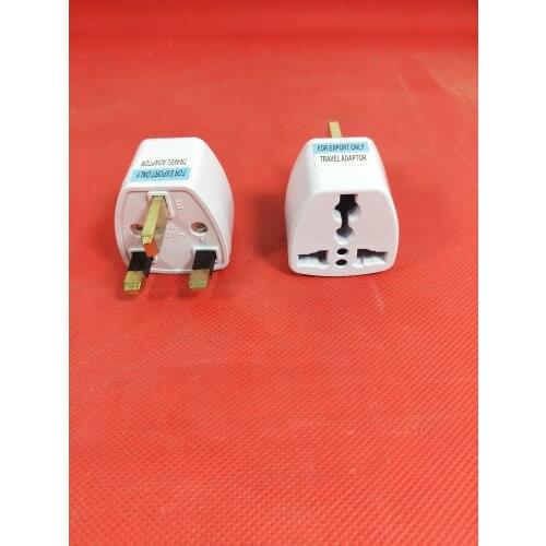 Universal US EU AU Converter To UK HK AC Travel Power Plug Charger Adapter Connector UK Plug White High quality Ne
