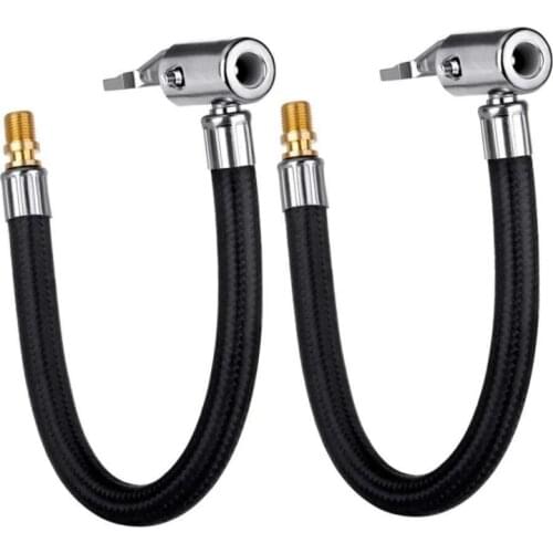 Bike Motorcycle Car Inflator Hose Inflatable Pump Extension Tube Adapter Twist Tyre Air Connection Locking Air Chuck