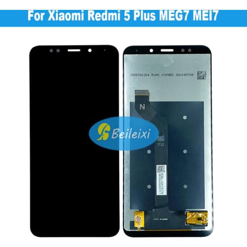 For Xiaomi Redmi 5 Plus MEG7 MEI7 LCD Display Screen Touch Sensor Digitizer Assembly