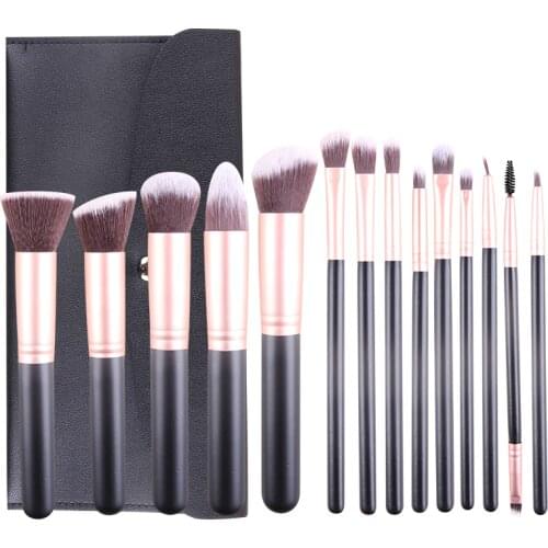 ZOREYA Makeup Brushes Premium Synthetic Foundation Powder Concealers Eye Shadows Blush Makeup 14 pcs Make up Brushe Set Tools