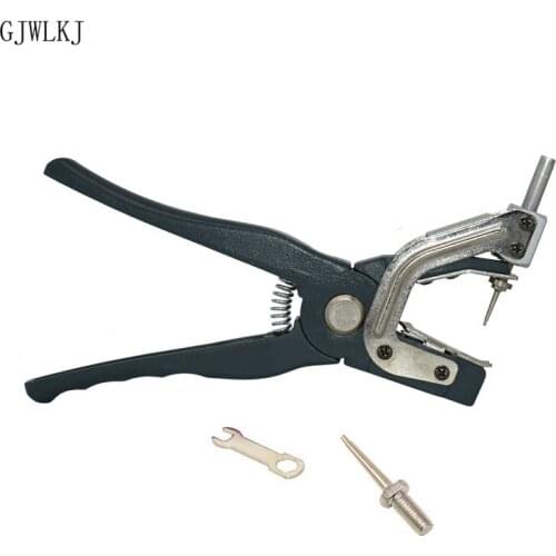 1 pcs ear tag pliers livestock animal alloy steel hydraulic one ear tag pliers pig and sheep rabbit identification tool