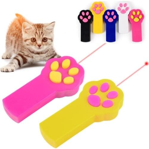 1PCs Tease Cats Rods Remote Laser Stick Pen Funny Toys for Cats Lovely Paw Beam Pet Interactive Toy Puppy Training Pet Supplies