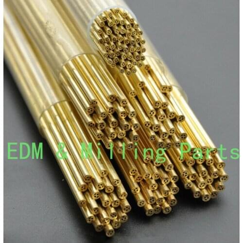 50PCS CNC EDM Drilling Machine Brass Electrode Tube Multi-Channel (1.00-3.00) *400MM For EDM Puncher Mill Part