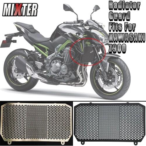 Motorcycle Accessories Stainless Steel Radiator Guard Grill Grille Cover For KAWASAKI Z900 Z-900 2017 2018 2019 Z900 ABS '17-'19
