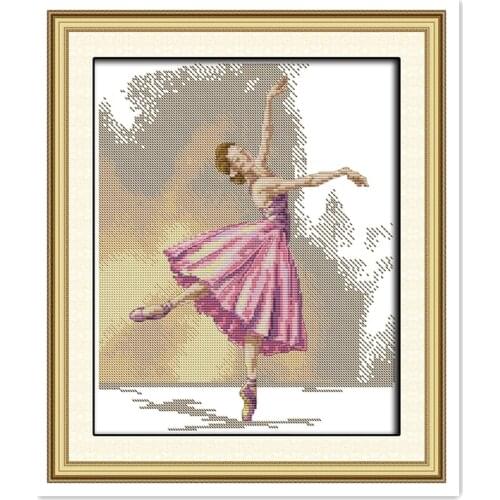 Ballet Home Decor cross-stitch Chinese Counted Cross Stitch Patterns Needlework DMC Cross Stitch Fabric 11CT Printed On Canvas