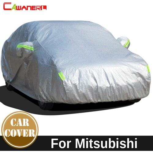 Cawanerl Thicken Cotton Car Cover Waterproof Sun Snow Rain Hail Protection Cover Dust Proof For Mitsubishi clipse Sigma Pajero