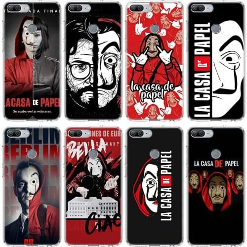 La Casa De Papel Tv Case For Huawei Honor 10 9 20 Lite 9X 8X 8A Pro 7A 7X Y5 Y6 Y7 Y9 2019 V20 V30 Soft Phone Cover Coque