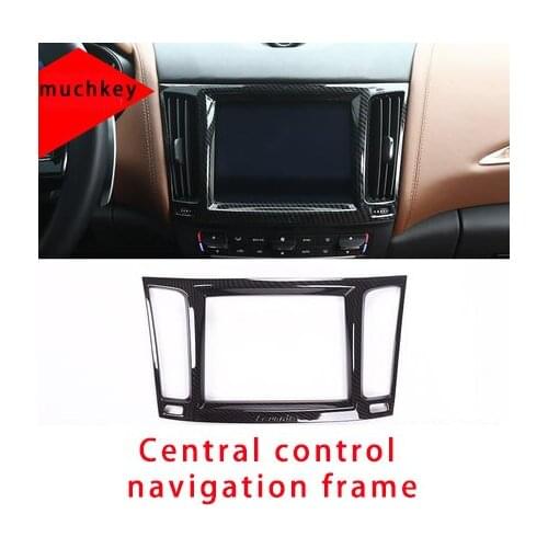 For Maserati levante carbon fiber interior Mode button frame Headlight switch molding trim
