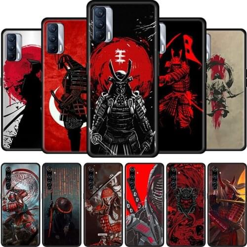 The samurai Japan Cell Phone Case for Realme 6 7 8 C3 C21 XT 5 X7 X50 Pro 5G C11 7i C15 C20 C20A C21Y GT Master Cover Coque