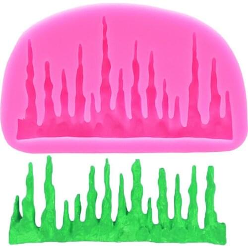 Icicles Cake Decoration Silicone Mold Icicle Cake Border Chocoalte Cake Mold for Christmas