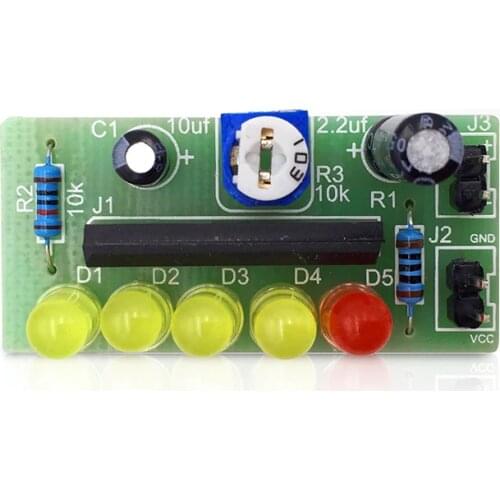 Level indicator five point led audio level electronic production kit welding exercise pieces DIY