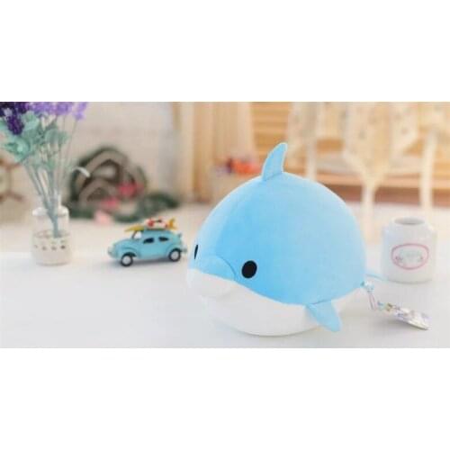 Small cute plush dolphin toy cartoon blue dolphin doll gift about 20cm 2588