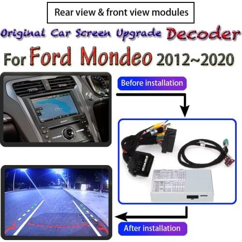 Rear Front Back Camera Module Decoder For Ford Mondeo 2015~2020 Interface System Original Car Screen Display Upgrade CAM Adapter