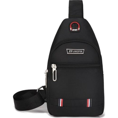 Breast Package Men Shoulder Crossbody Bag Leisure Waterproof and Hard-Wearing Oxford Cloth Cross Body Chest Bag Travel