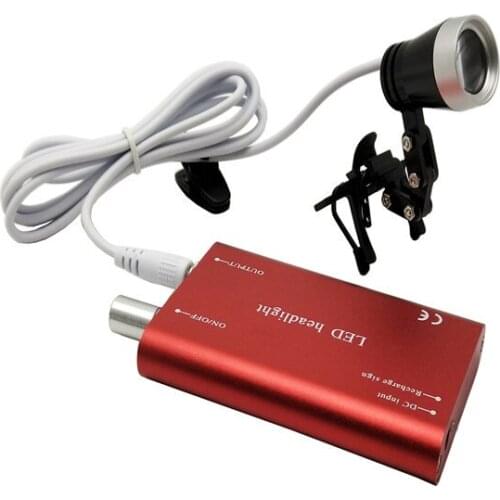 High Quality Clip Light Dental Headlamp 3W LED Medical Headlight Surgical Head Light for Glasses Loupes