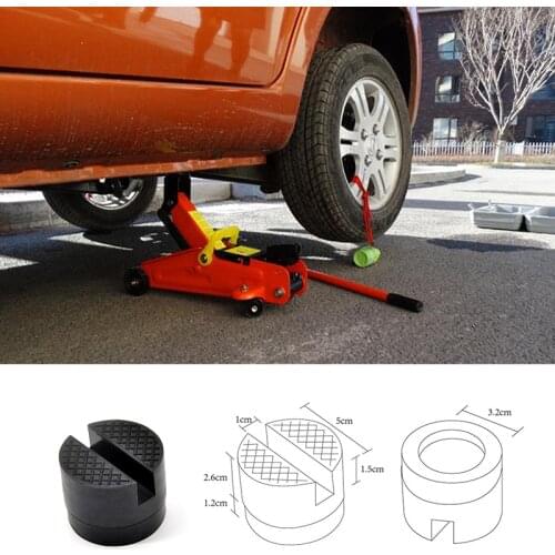 Floor Slotted Car Rubber Jack Pad Frame Protector Adapter Jacking Tool Pinch Weld Side Lifting Disk