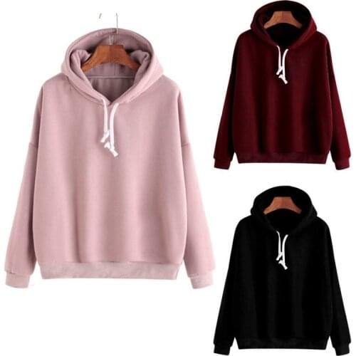 New 2018 Men Women Basic Pullover Hoodie Unisex Hip-hop Solid Color Plain Sweatshirt Teenager