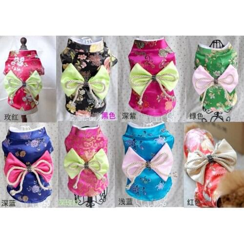 Dog Clothes Dog Wedding Dress Pet Skirt Dog Kimono Multicolor Selection Wedding Decoration