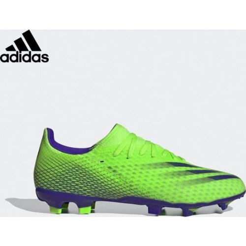 Original adidas X Ghosted.3 Fg Men 'S Green Grass Field Soccer Cleats EG8192 Adidas Soccer Shoe