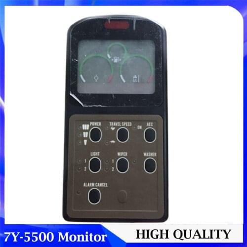 Original CAT320 E320 Excavator Monitor 7Y5500 Cluster Display Panel 7Y-5500 for Caterpillar Parts