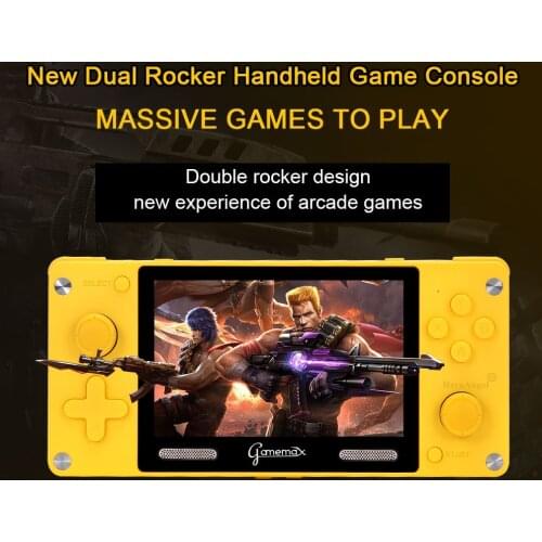 A380 4.0 Inch Retro Game Console IPS HD Screen Portable Mini Handheld Video Game 3600+ Games Built-in 32G TF Card Dual Rockers