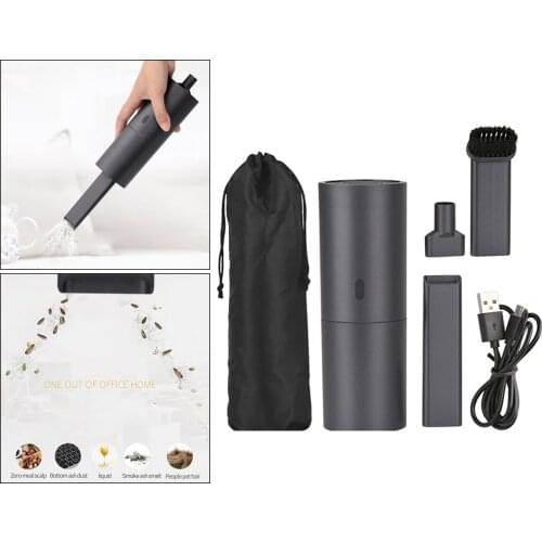 Portable Handheld 35W Car Vacuum Cleaner Rechargeable 2.0kpa Suction Brushed Motor Suction & Blow Function for Office & Home