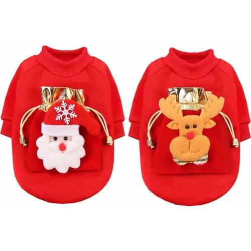 Christmas Dog Clothes Fasion Dog Jacket Costume Puppy Coat Cheap Pet Clothing Winter Outfit for Chihuahua Small Dogs Accessories