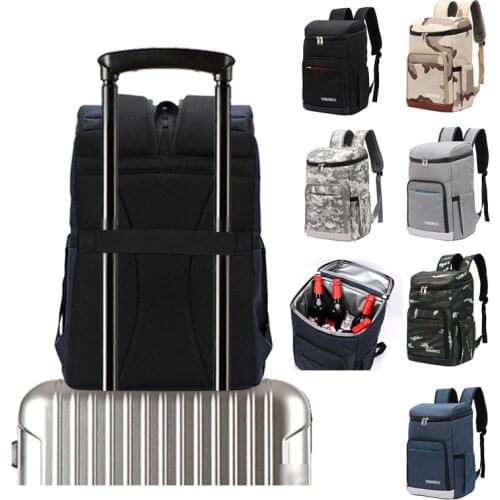 Picnic Backpack Beach Cooler Camping Tableware Refrigerator Large Outdoor Insulated Portable Lunch Box Thermal Bag Food Door