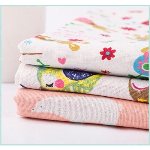 DIY 1pcs/lots 50x145cm cotton and linen hand-embroidered table cloth Fabric Bundle Sewing Quilting Crafts for Handmade