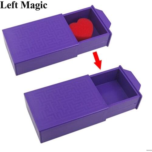 Magic Toys Purple Puzzle Box Magic Tricks Mystery Secret Box Appearing/Vanishing Box Surprise Close Up Props Gimmick Comedy